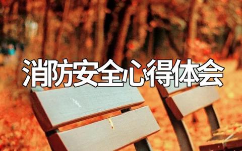 消防安全心得体会800字左右(优选15篇)