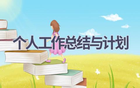 个人工作总结与计划(21篇精选范文）