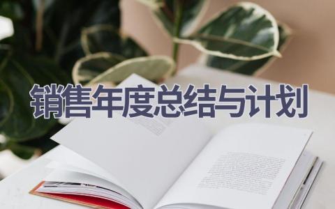 销售年度总结与计划(17篇精选范文）