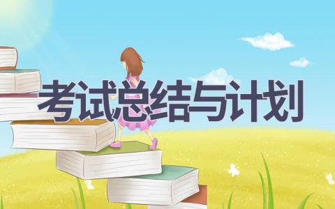 考试总结与计划(19篇精选范文）