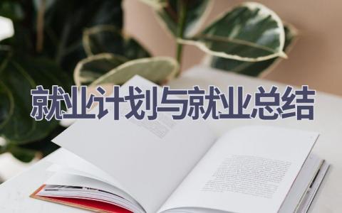 就业计划与就业总结(8篇精选范文）