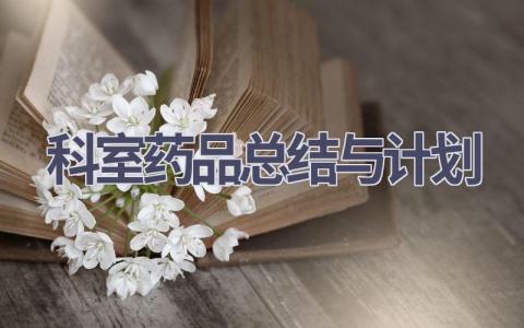 科室药品总结与计划(9篇精选范文）