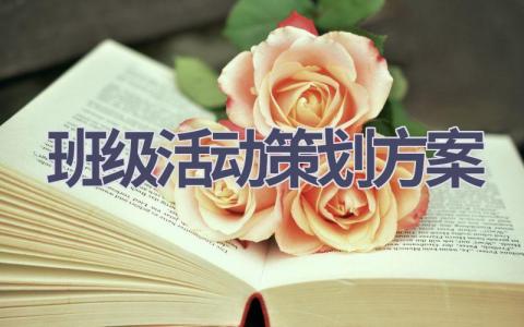 班级活动策划方案(21篇精选范文）